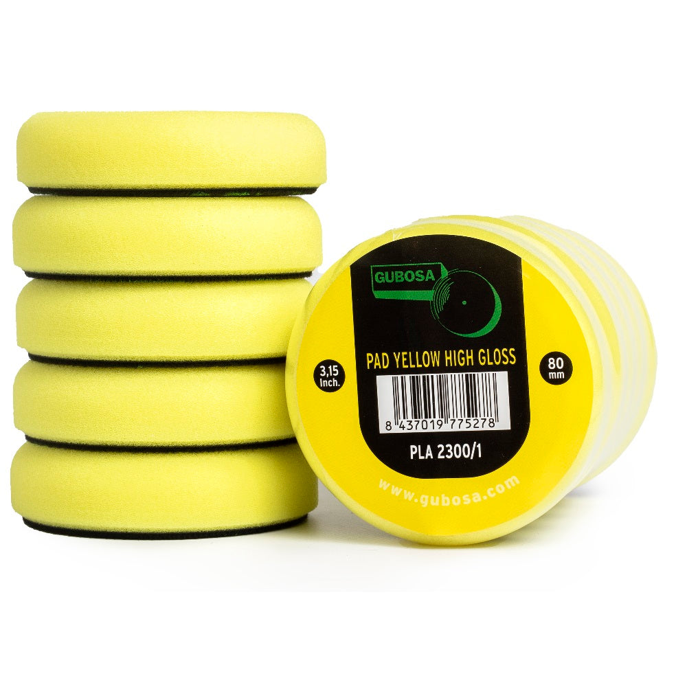 High gloss yellow sponge