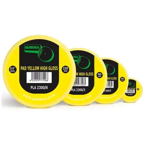 High gloss yellow sponge