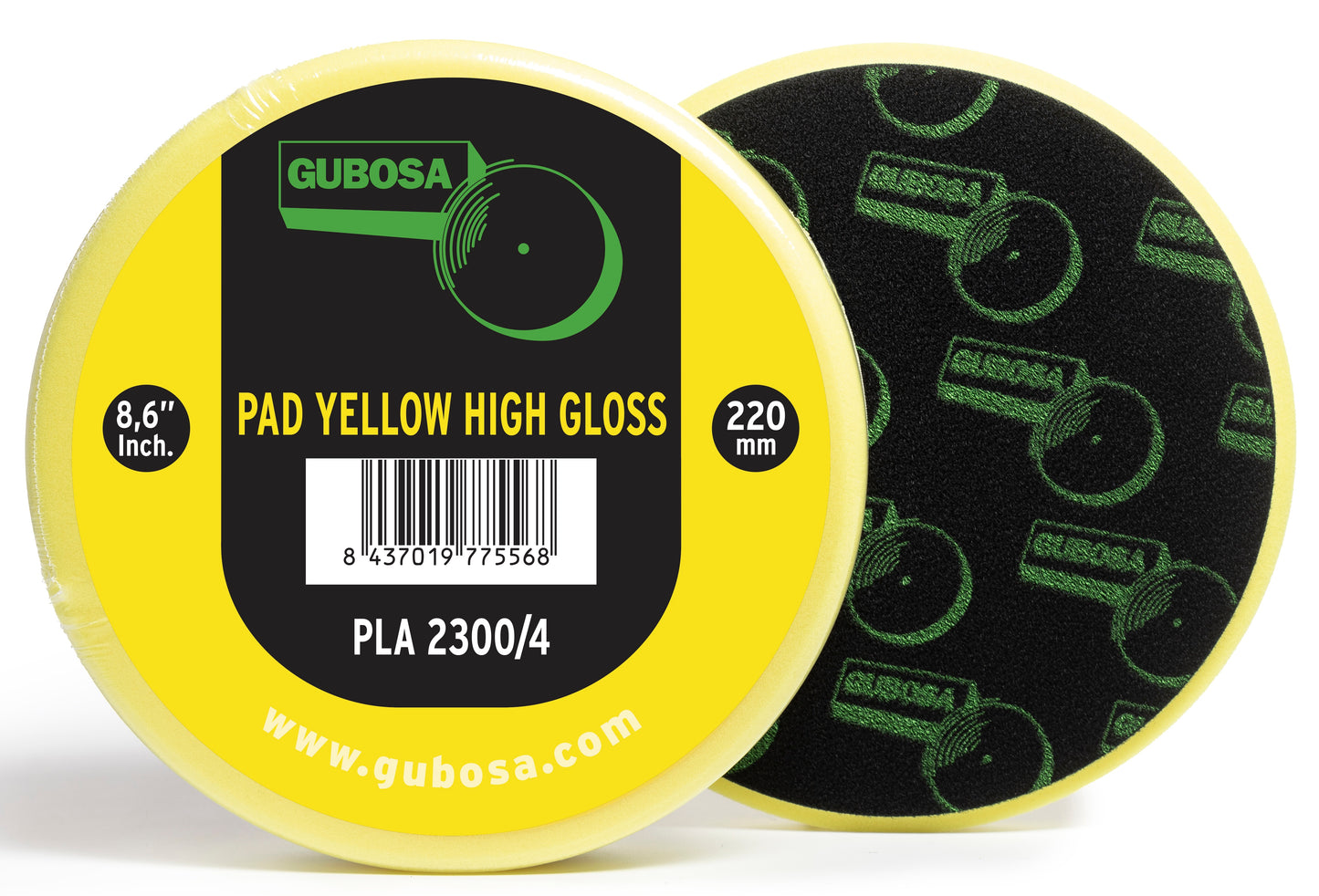 High gloss yellow sponge